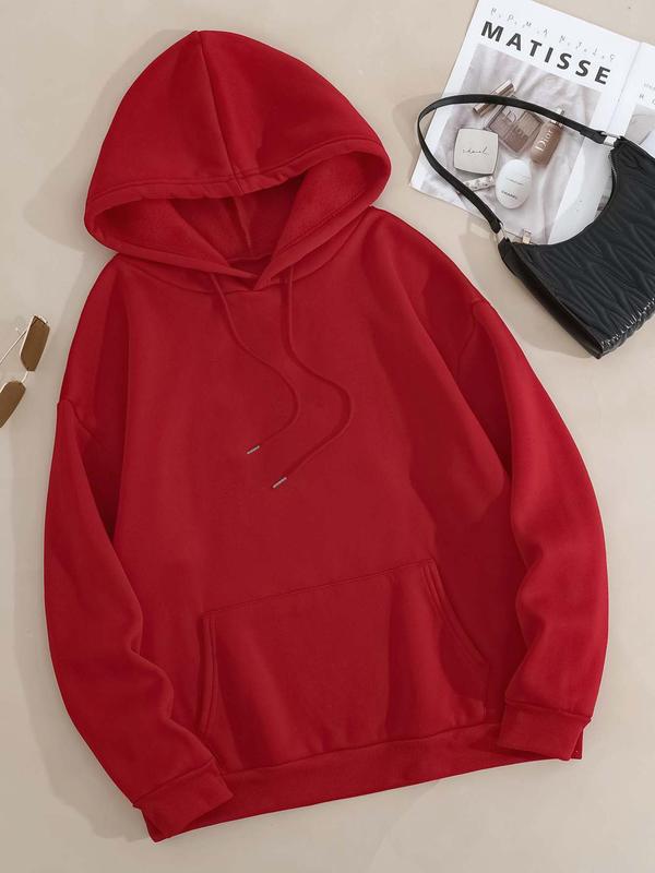 Letter Print Hoodie, Casual Mom Life Printed Hooded Sweatshirt for Fall & Winter, Women's Plus Clothing for Daily Wear