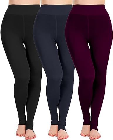 SundaySummers Merino Wool Womens Leggings Winter Fleece Womenswear Bottoms Fit Plush Soft Style