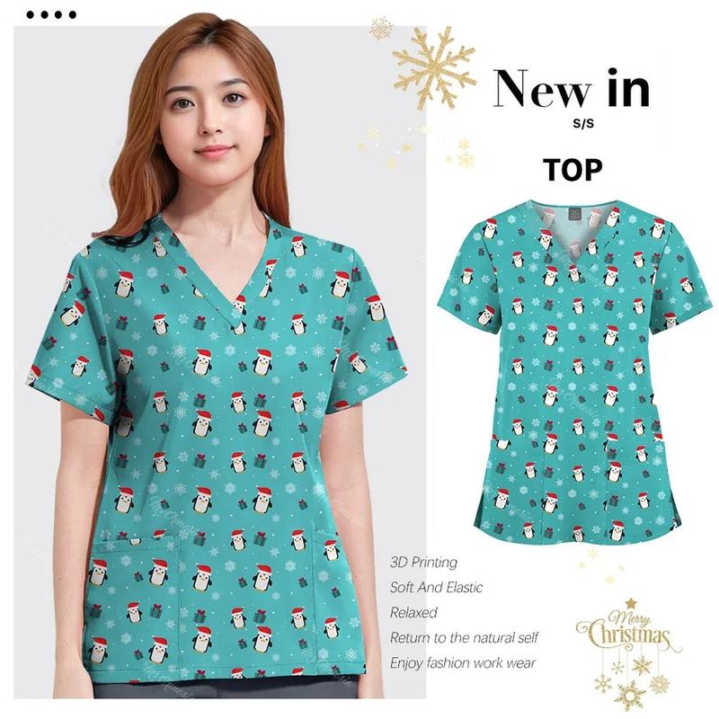 Christmas Scrubs For Women