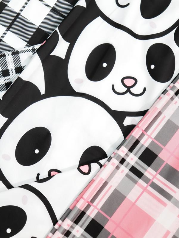 3 PCS Set Per Pack Women's Soft Drawstring Elastic Waist Loose Cute Heart Plaid Knit Causal Sleeping Pajamas Trousers Red PJ Pants Bottom For Summer Fall Comfort Loungewear  Fabric Casual Floral Pajama Set pantalón  pijama matching pants loungewear pjs