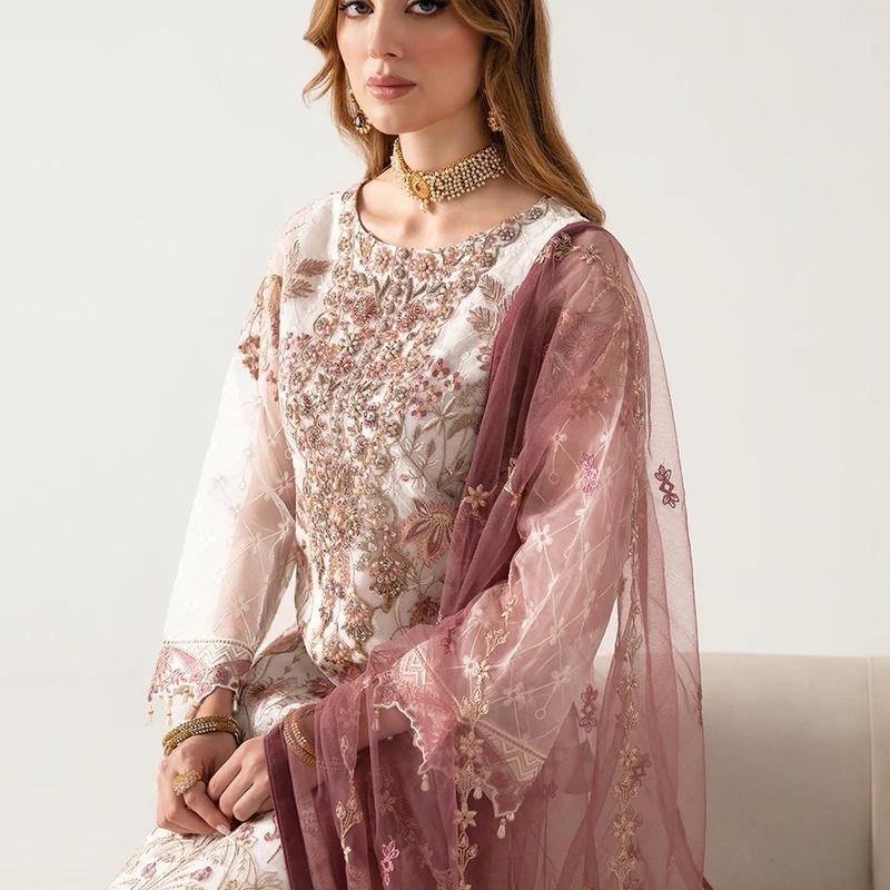 Organza Salwar Kameez Suit for Women - Perfect for Parties and Special Occasions