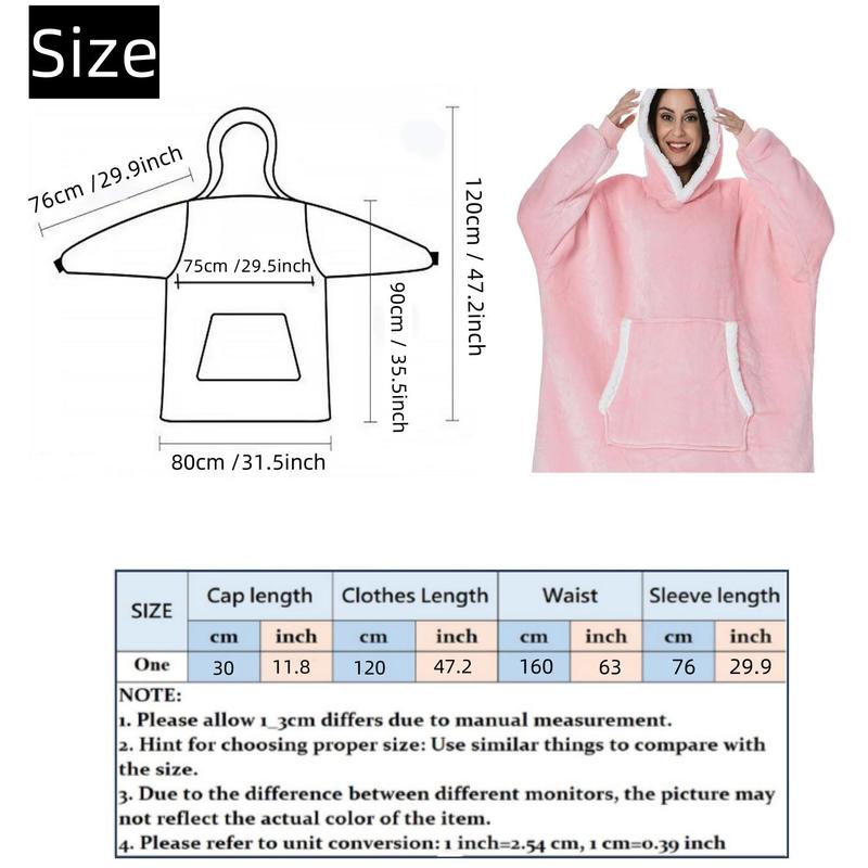 Solid Color Long Sleeve Hooded Bathrobe with Pocket, 1 Count Casual Soft Comfortable Fluffy Wearable Bath Towel for Men & Women, Girlfriend Gifts, Bathroom Gadgets 2024, Bathroom Accessories, 2024 Christmas Gifts