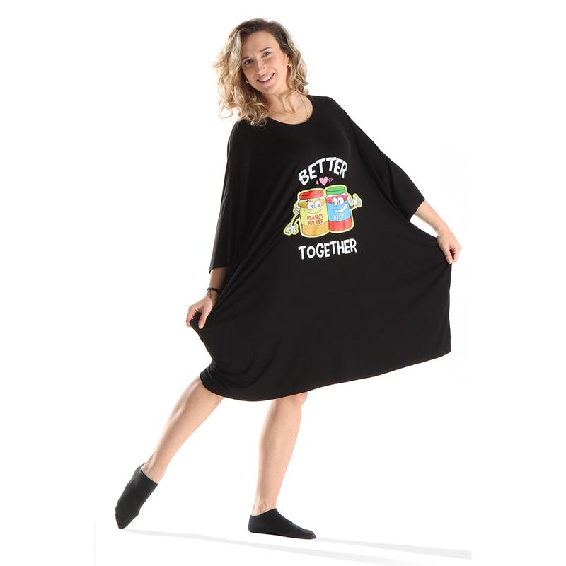 Jump Pocket Oversized Sleep Shirt Loungewear