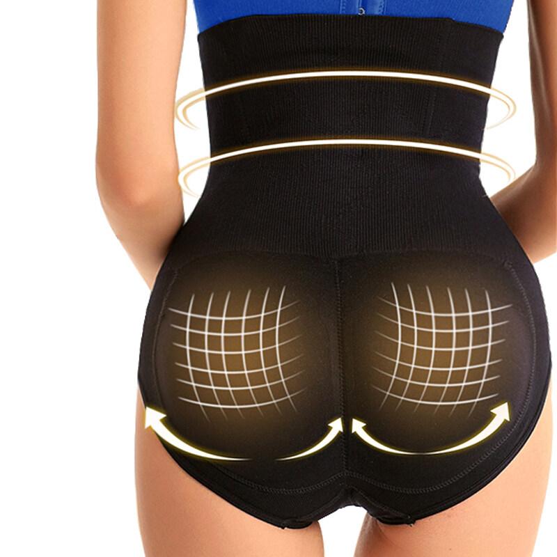 High waist padded underwear,removable thickening pad panties,hip lifting briefs for women with natural hip and tummy Tighten with two pad shaping underwear