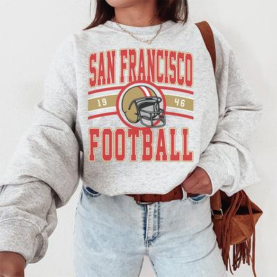 Vintage All Team Football Crewneck Sweatshirt, The Game Day Retro Sweater, For Men and Women