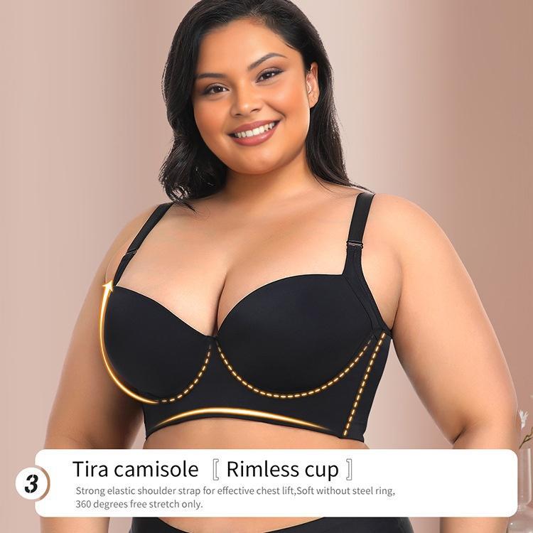 New-Plus size girls' bra, comfortable, slimming and anti-sagging