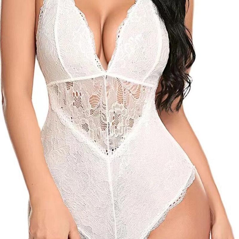 Sexy Lingerie Factory Wholesale Sexy Low-Cut Lace One-Piece Sexy Lingerie Fabric Women