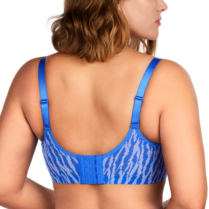 Zebra Wild Unlined Plus Size Breathable Soft Mesh No Padding Underwire Women Bra