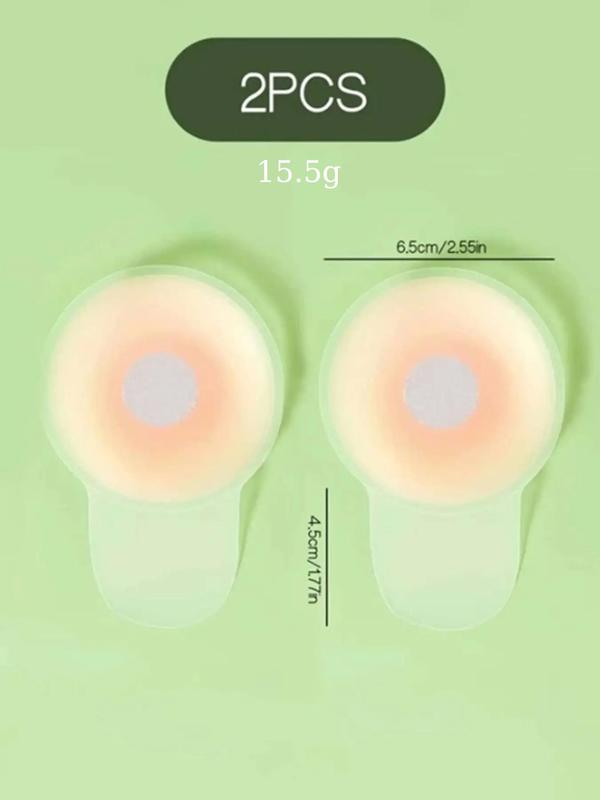 Women's 1 Pair Solid Silicone Nipple Cover, Invisible Self-Adhesive Bra, Lingerie Accessories for Women, Comfort Basic Womenswear, Lady Underwear Accessories for Daily Wear