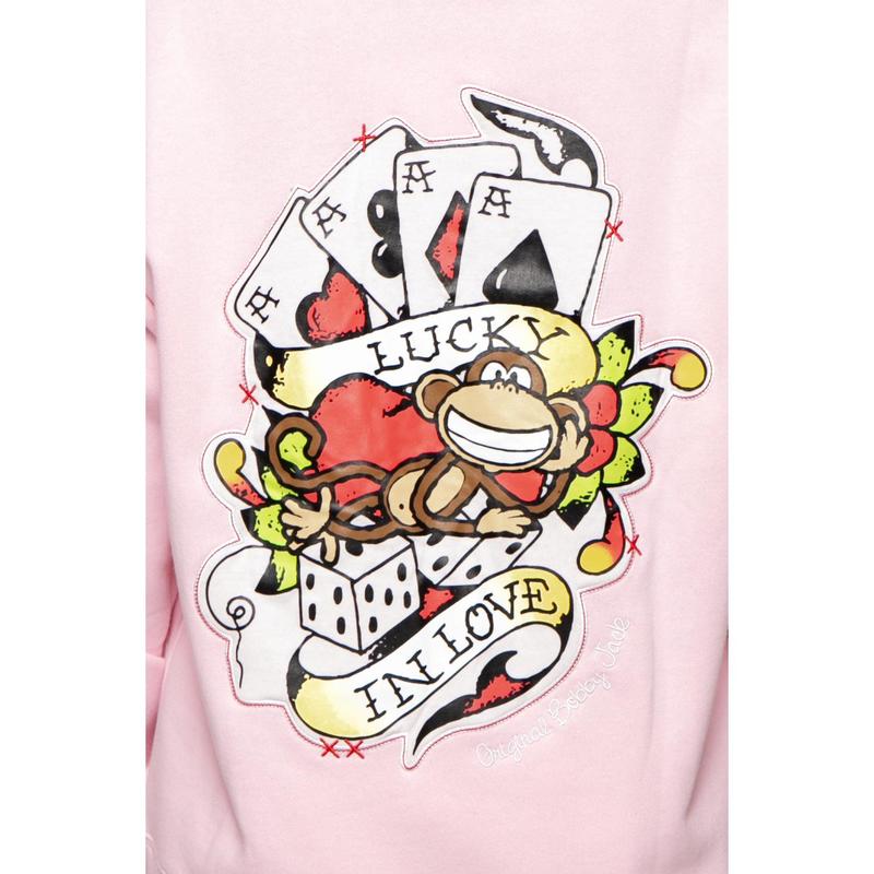 Lucky - Bobby Jack Oversized Premium Zip Hoodie - Pink