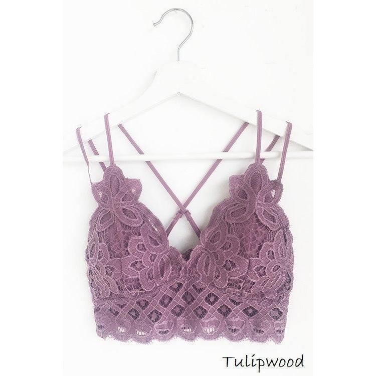 Crochet Bralette for Women, adjustable straps