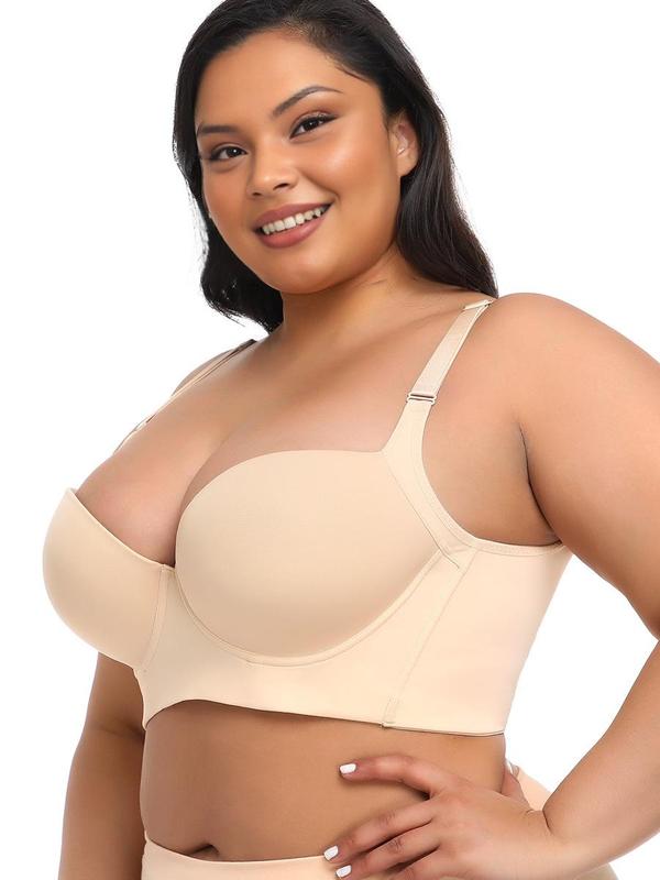 New-Plus size girls' bra, comfortable, slimming and anti-sagging