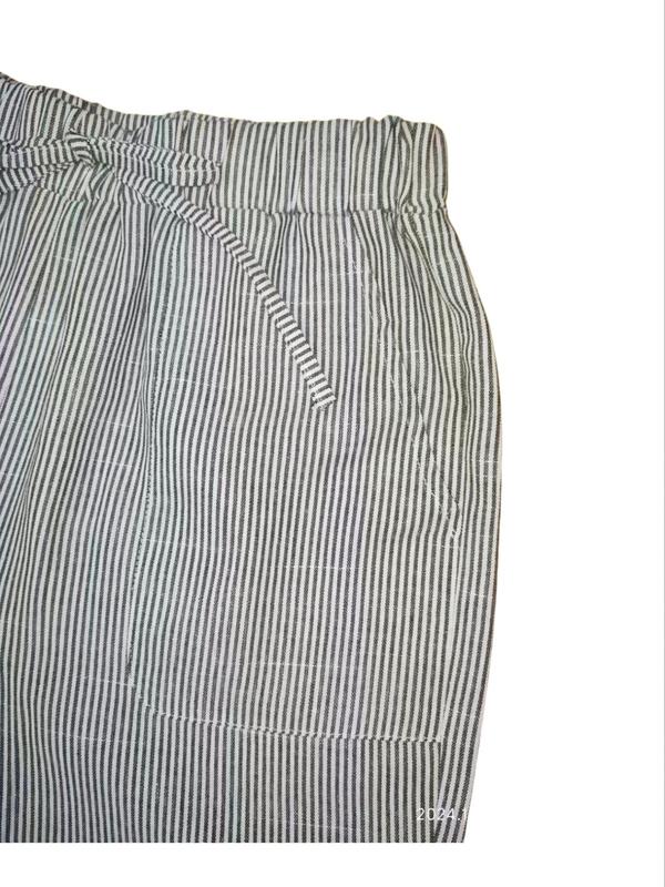 Women's Striped Print Drawstring Waist Wide Leg Pants, Casual Pocket Trousers for Fall & Winter, Women's Bottoms for Daily Wear