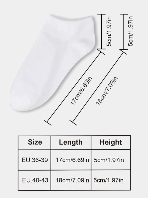 Women's 20 Pairs Solid Ankle Socks, Low Cut Comfy Breathable Socks for Women, Multipack Knit Crew Socks, Mixed Color Socks for Daily Wear, Comfort Womenswear, Minimalist Socks for All Seasons