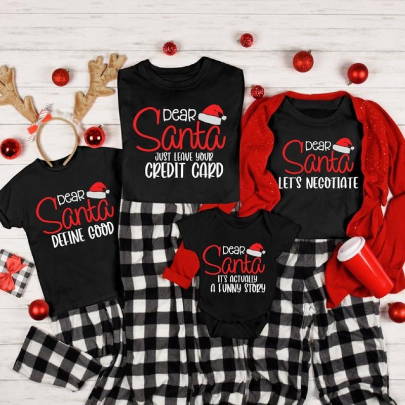 Custom Dear Santa Shirt, Christmas Funny Matching Dear Santa Shirt, Christmas Sarcastic Crew Shirt, Christmas Pajamas, Shirt For Man