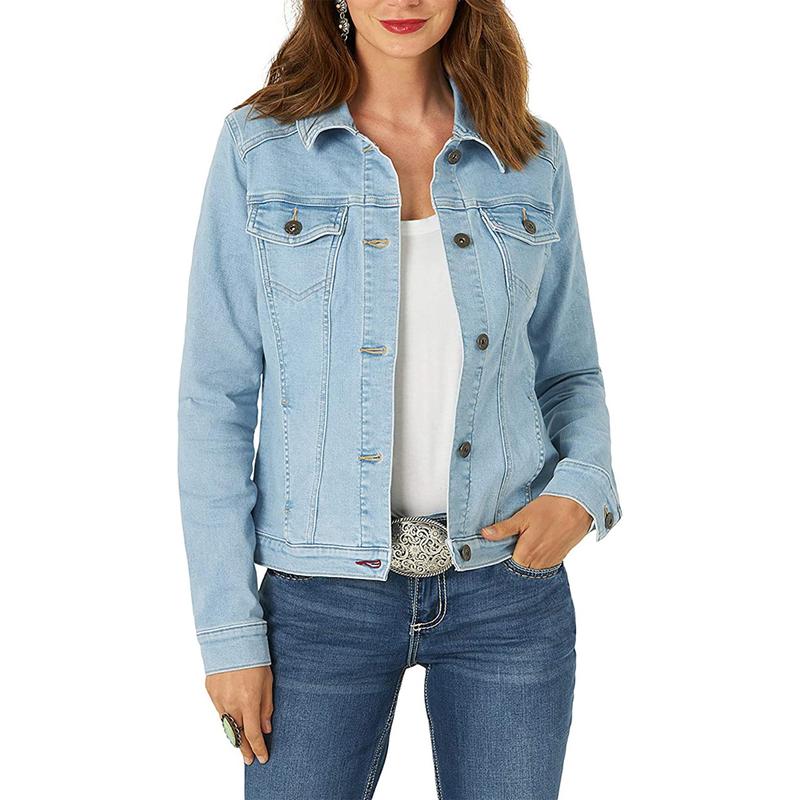 2024 New Arrival Hot Sale Denim Short Coat Women's New Jacket Slim Cotton Denim Clothing Women's Clothing