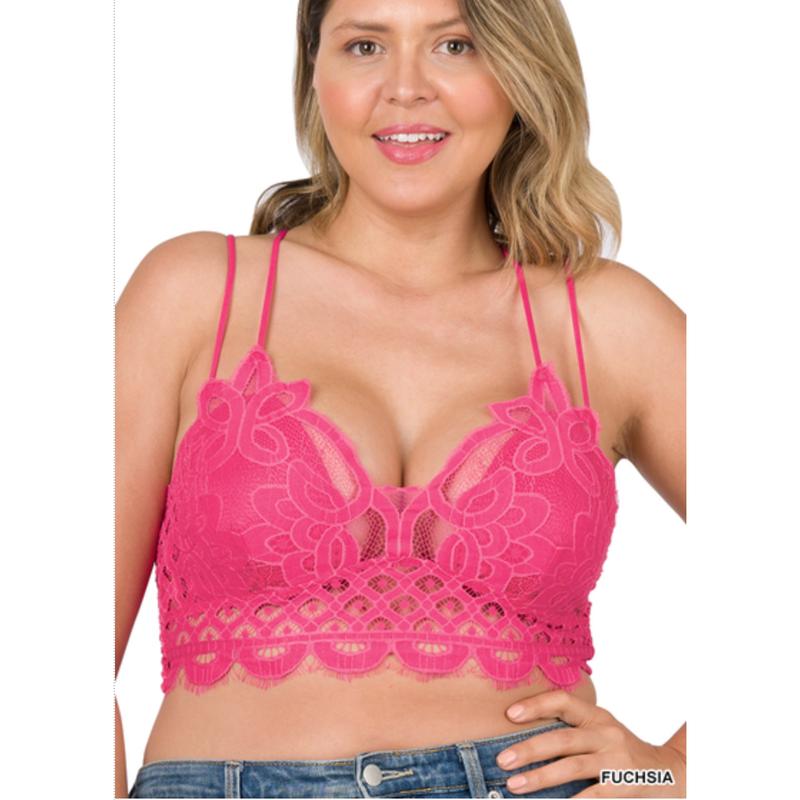 Crochet Bralette for Women, adjustable straps