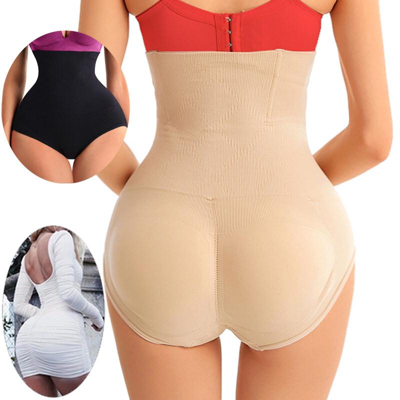 High waist padded underwear,removable thickening pad panties,hip lifting briefs for women with natural hip and tummy Tighten with two pad shaping underwear