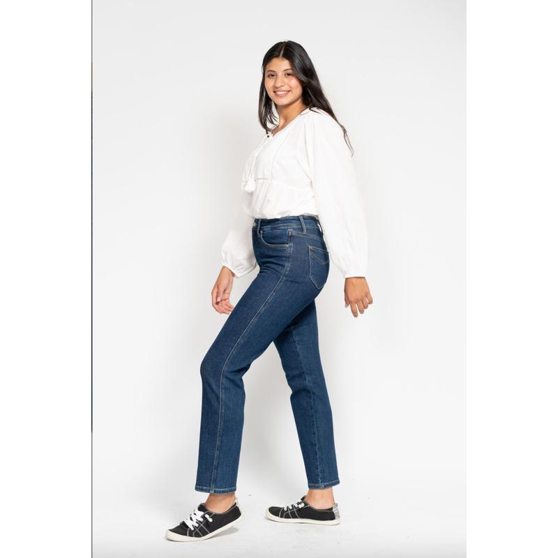 Judy Blue Tummy Control Classic Straight Leg Jeans