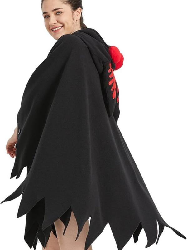 Unisex Mothman Costume Mothman Cosplay Hooded Christmas Costumes Party Cape