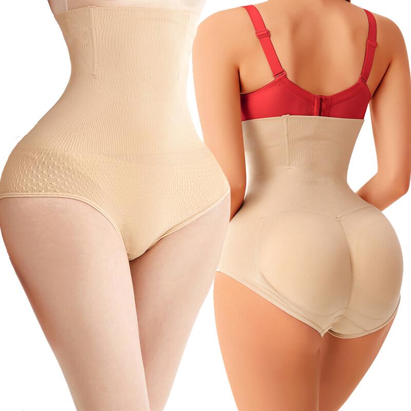 High waist padded underwear,removable thickening pad panties,hip lifting briefs for women with natural hip and tummy Tighten with two pad shaping underwear