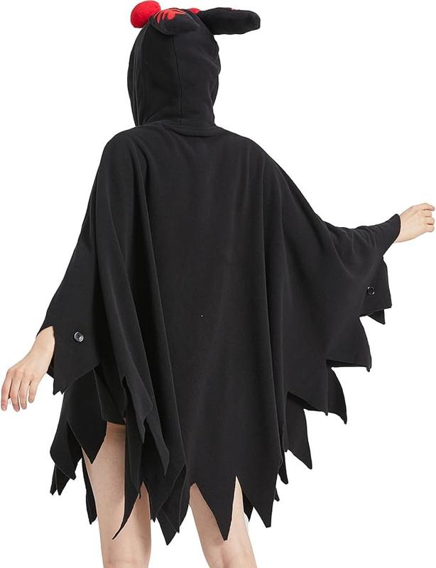 Unisex Mothman Costume Mothman Cosplay Hooded Christmas Costumes Party Cape