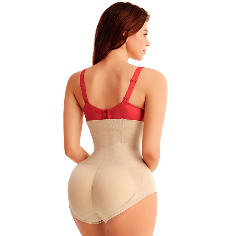 High waist padded underwear,removable thickening pad panties,hip lifting briefs for women with natural hip and tummy Tighten with two pad shaping underwear