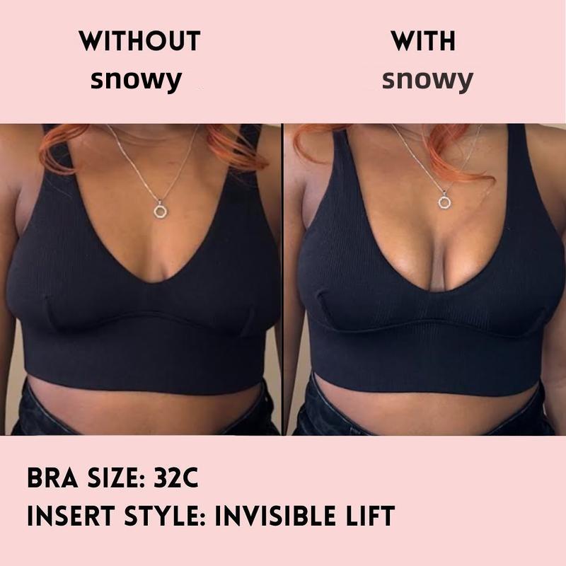 Snowy Sticky Inserts - Instant Boost Double Sided Adhesive Bra Cup, HULILY  ,Outfit Enhancer, Push Up Ultra Boost Inserts for Women - Fitted, Clothing, Clothing Fitted Underwear Lady Comfort