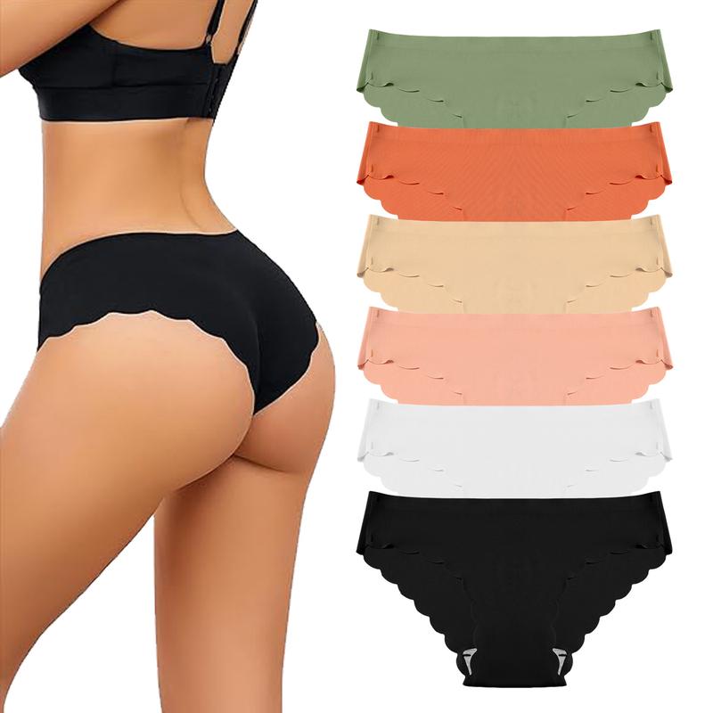 ETAOLINE Womens Seamless Thongs for Women No Show Panties Underwear Cotton Womenswear