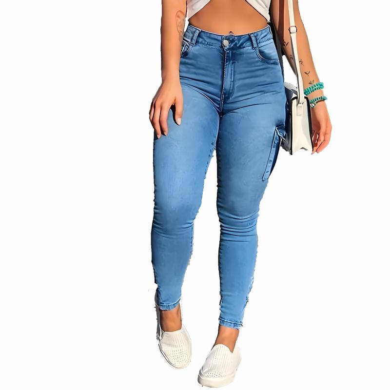 Womens High Rise Perfect Skinny Jean, Butt Lift, Sexy Skinny Jeans,Stretch Denim Pants, Trouser Womenswear Slim Bottom Underwear