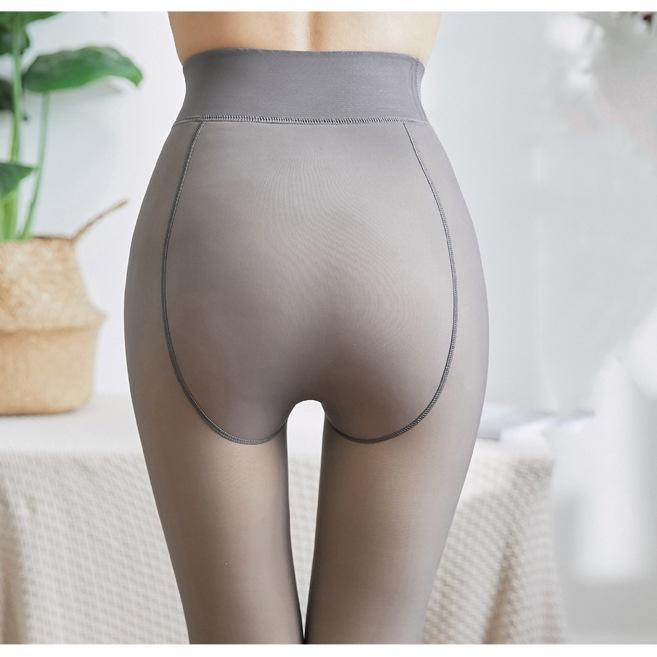 Fake Translucent Warm Pantyhose Leggings Slim Stretchy Opaque Soft Tights for Winter Outdoor