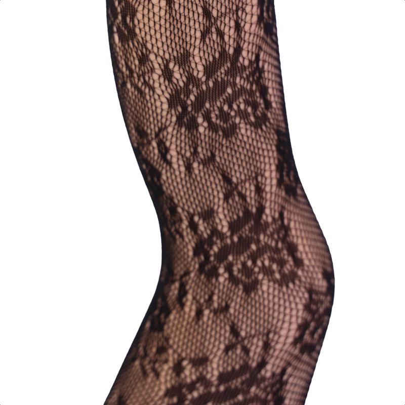 Guling one pair black or hot pink stockings pantyhose fishnet tights lace leggings for women Christmas rose pattern