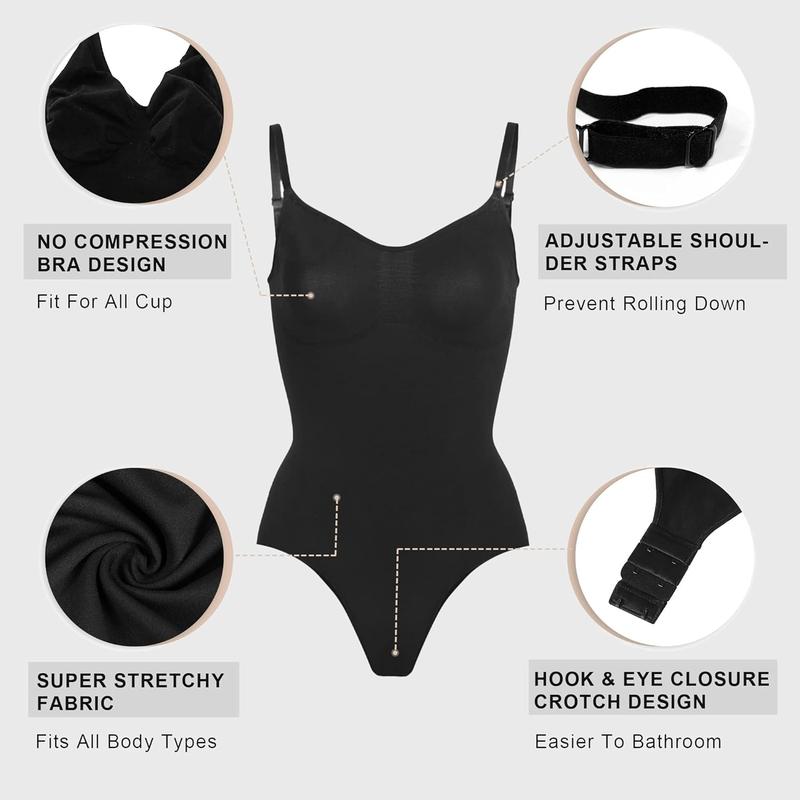 Women Shapewear Tummy Control Bodysuit Seamless Sculing Snatched Waist Body Suit Thong or Brief