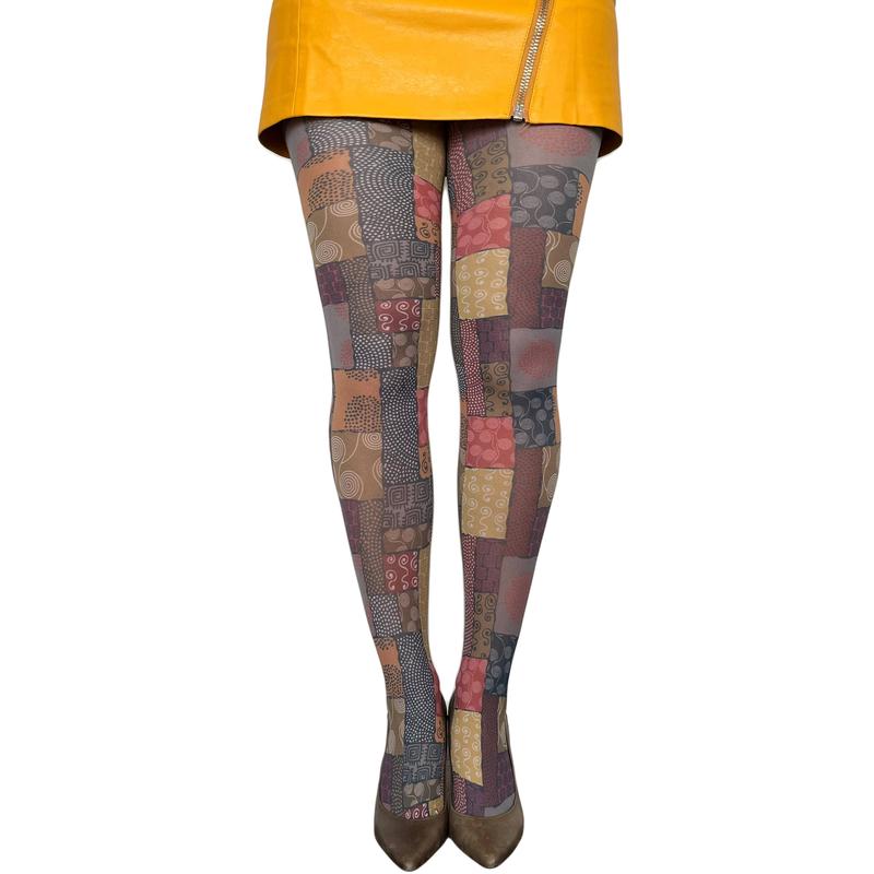 Women's African Patchwork Printed Tights in Fabulous Fabric - Womenswear