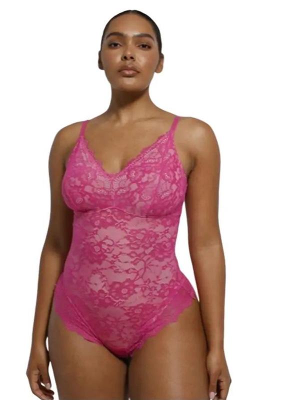 Shapellx AirSlim Lace Smooth Firm Control Full Body Shapewear Cute Lady Outfit Buy One Get One Free breast Covers