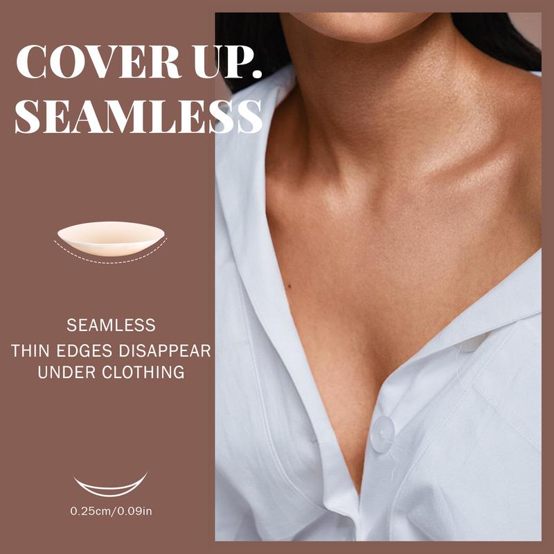 Seamless Covers, Stylish Invisible Breast Petals,  Lingerie Accessories For Women, Strapless, Comfortable, Lady,Summer Outfitss 2024, Scure Fit for Parties, Weddings, Pools，Swimming