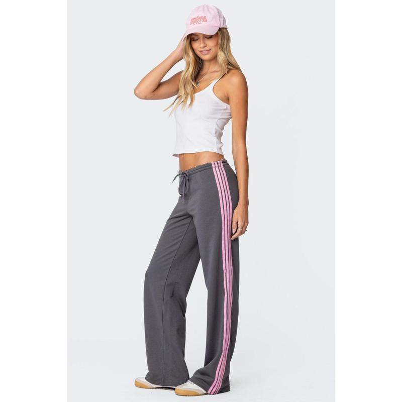 Averie Contrast Striped Sweatpants