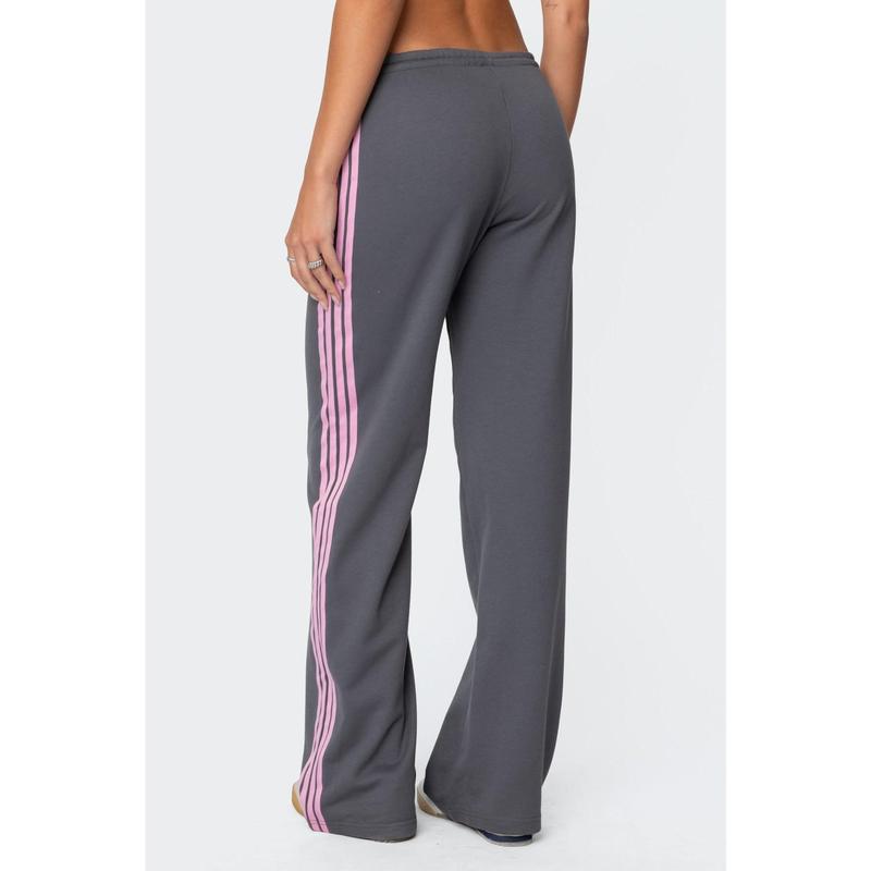 Averie Contrast Striped Sweatpants