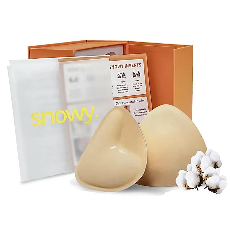 Snowy Sticky Push Up Inserts-instant Boost Double-Sided Adhesive Bra Cup for Women -Womenswear, SUANP,Clothing Push-Up Ultra Boost inserts for Women,sticky push up pads,adhesive bra,double sided sticky lift pads,push  up swim inserts,seamless,Bra Cup