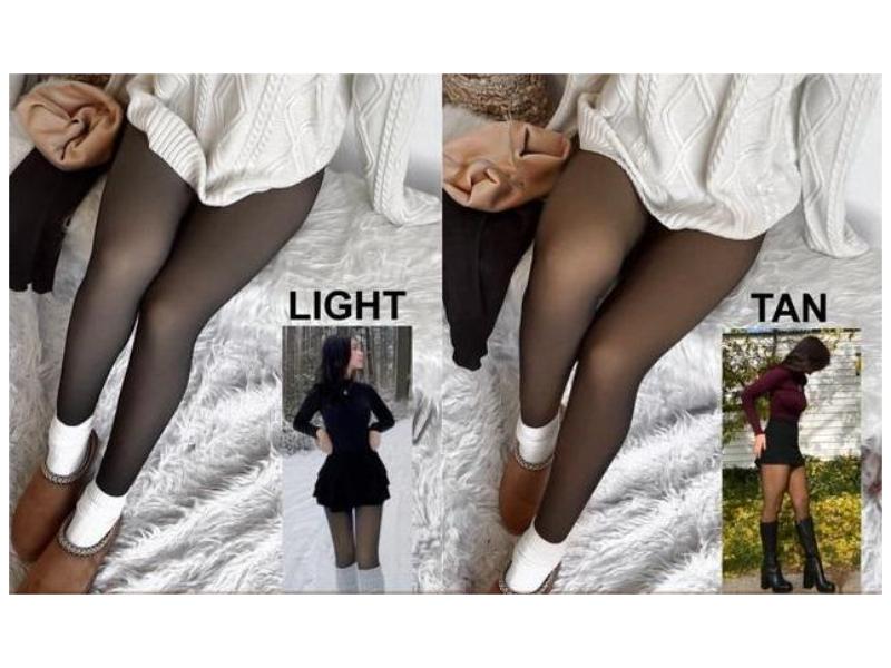 THE ORIGINAL! 4 SHADES ·SIZE XS -2XL。MAGIC  LINED LEGGINGS,CLOSED FOOT(LOOKS LIKE PANTYHOSE) Winter ComfortFleece  Available in   and Brown Fur womens  pantyhose   pantyhose legging Transparent Fleece Womenswear Bottoms Cute Fits  Chic Day Skirts  Basic