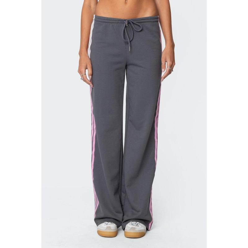 Averie Contrast Striped Sweatpants