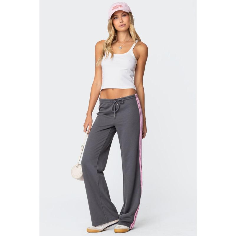 Averie Contrast Striped Sweatpants