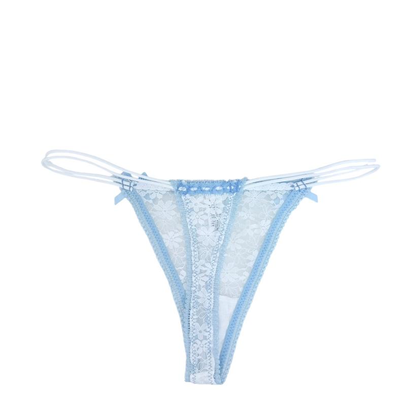 MilanBlocks Coquette Bow Lace Cute Thong for Women - Panties, Womenswear Comfort Cotton