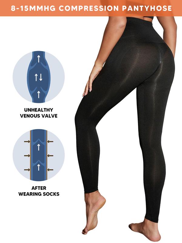 Suprenx Women's Compression Pantyhose 8-15mmHg Medical Quality Footless Support Stocking Compressive Tights Shapewear Womenswear Comfort