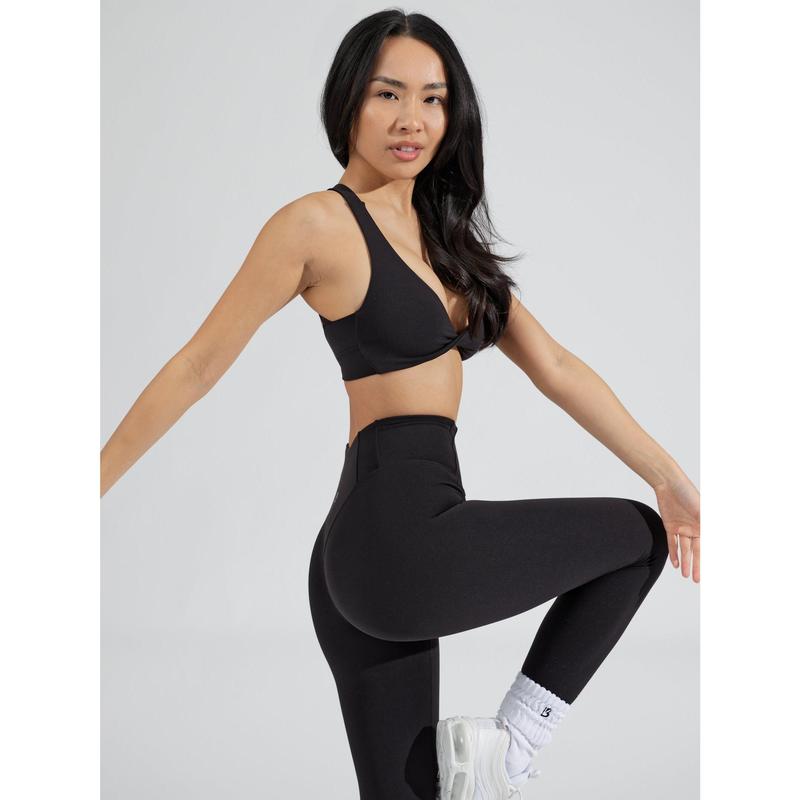 Double Twist Sports Bra - Onyx Black