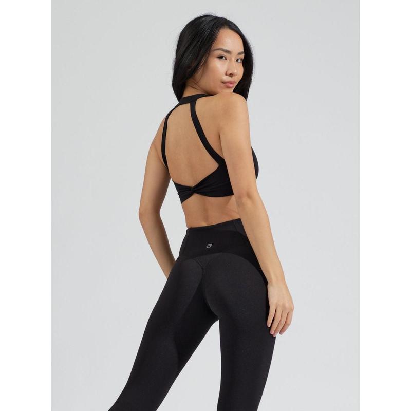 Double Twist Sports Bra - Onyx Black