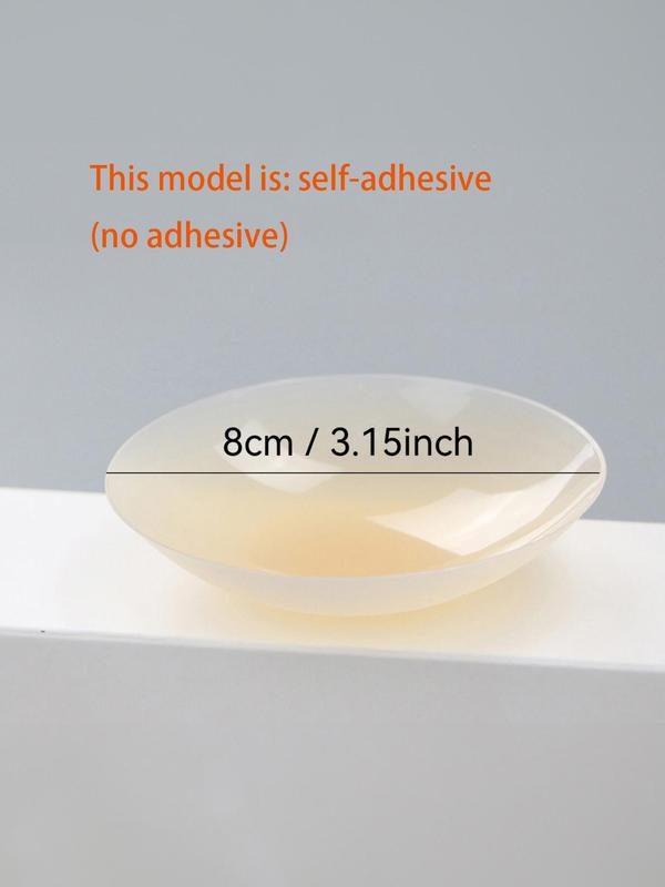 4pcs Invisible Self-adhesive Nipple Cover, 2 Pairs Reusable Silicone Chest Stickers, Lingerie Accessories for Women