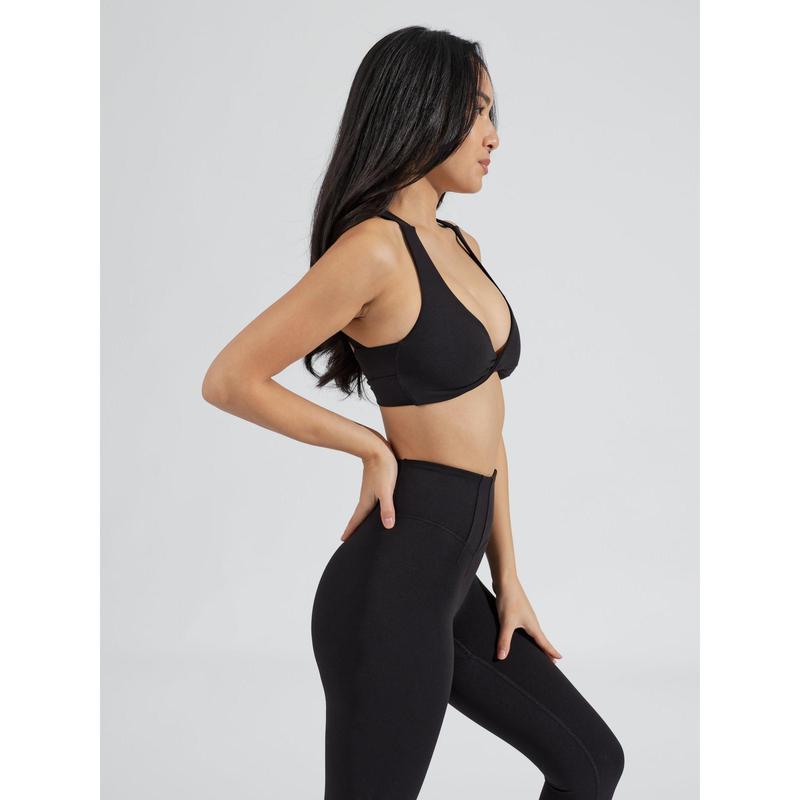 Double Twist Sports Bra - Onyx Black