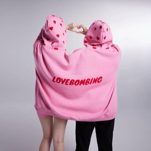 Couples double layer hoodies Couples sweaters Fun matching one-piece hoodies Harajuku Gothic street style Oversized double layer Gift Set Comfortable