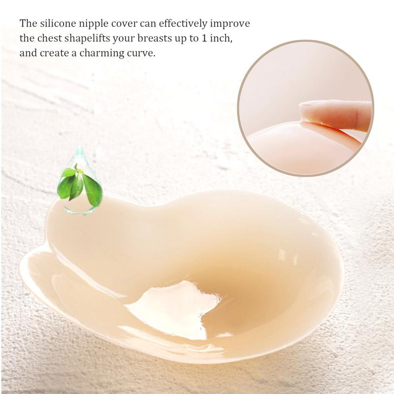 KISWON 2024 Newest Nipple Cover Seamless Added Lift Ultra-Thin Nipple Covers Adhesive Bras Strapless Backless Sticky Petals